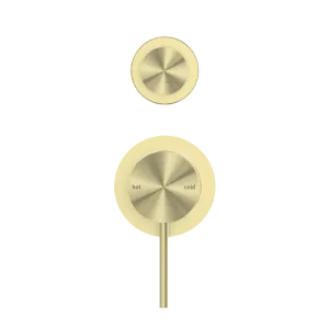 Nero Mecca Shower / Bath Diverter Separate Backplate - Brushed Gold