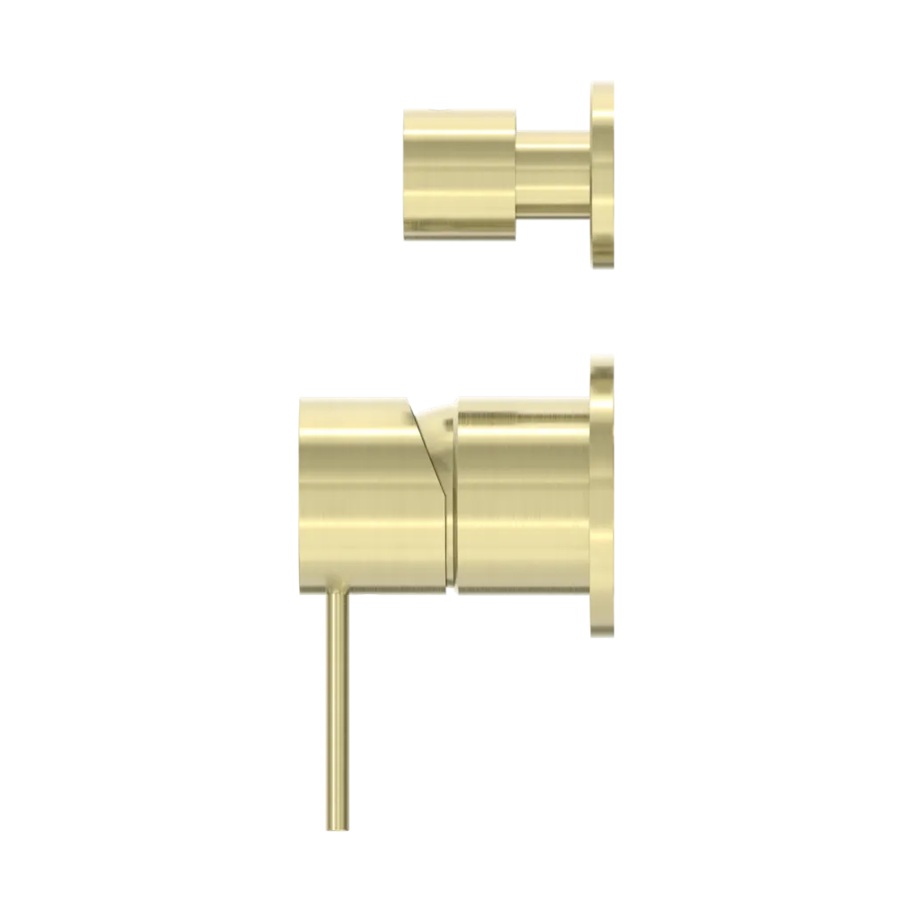 Nero Mecca Shower / Bath Diverter Separate Backplate - Brushed Gold