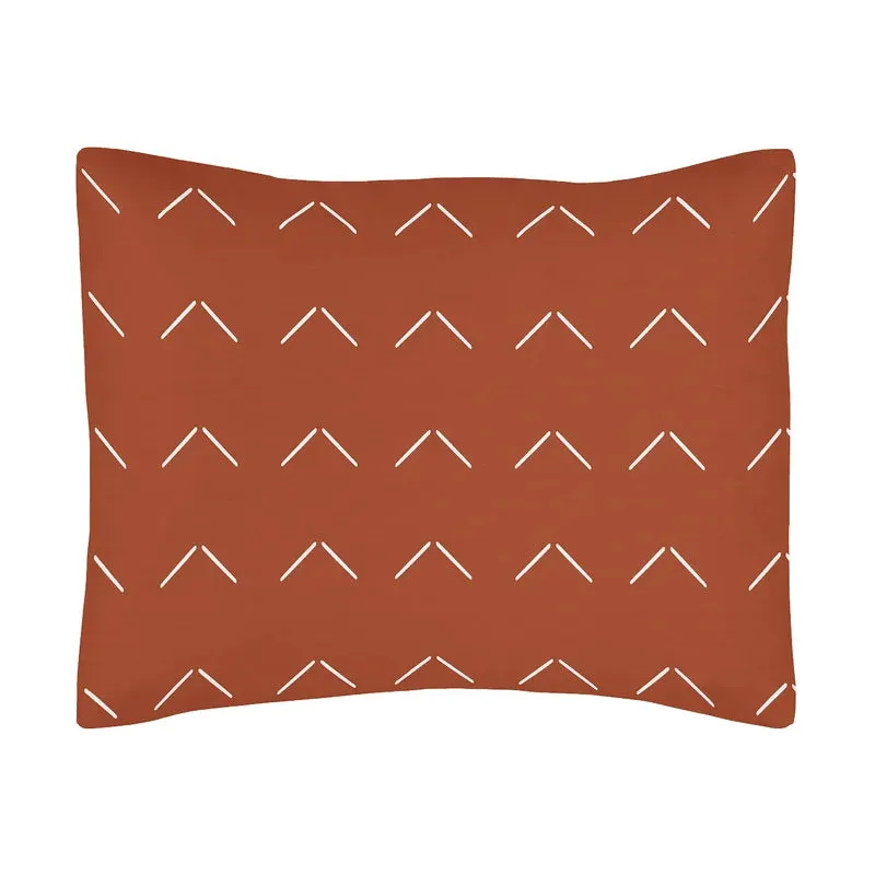 New Wayfair Sweet JoJo Designs 5 Piece Bohemian Arrow Diamond Tuft Orange Collection Toddler Bedding Set! Retails $220 