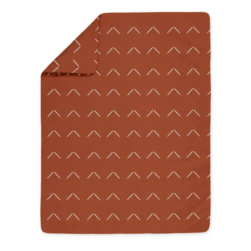 New Wayfair Sweet JoJo Designs 5 Piece Bohemian Arrow Diamond Tuft Orange Collection Toddler Bedding Set! Retails $220 