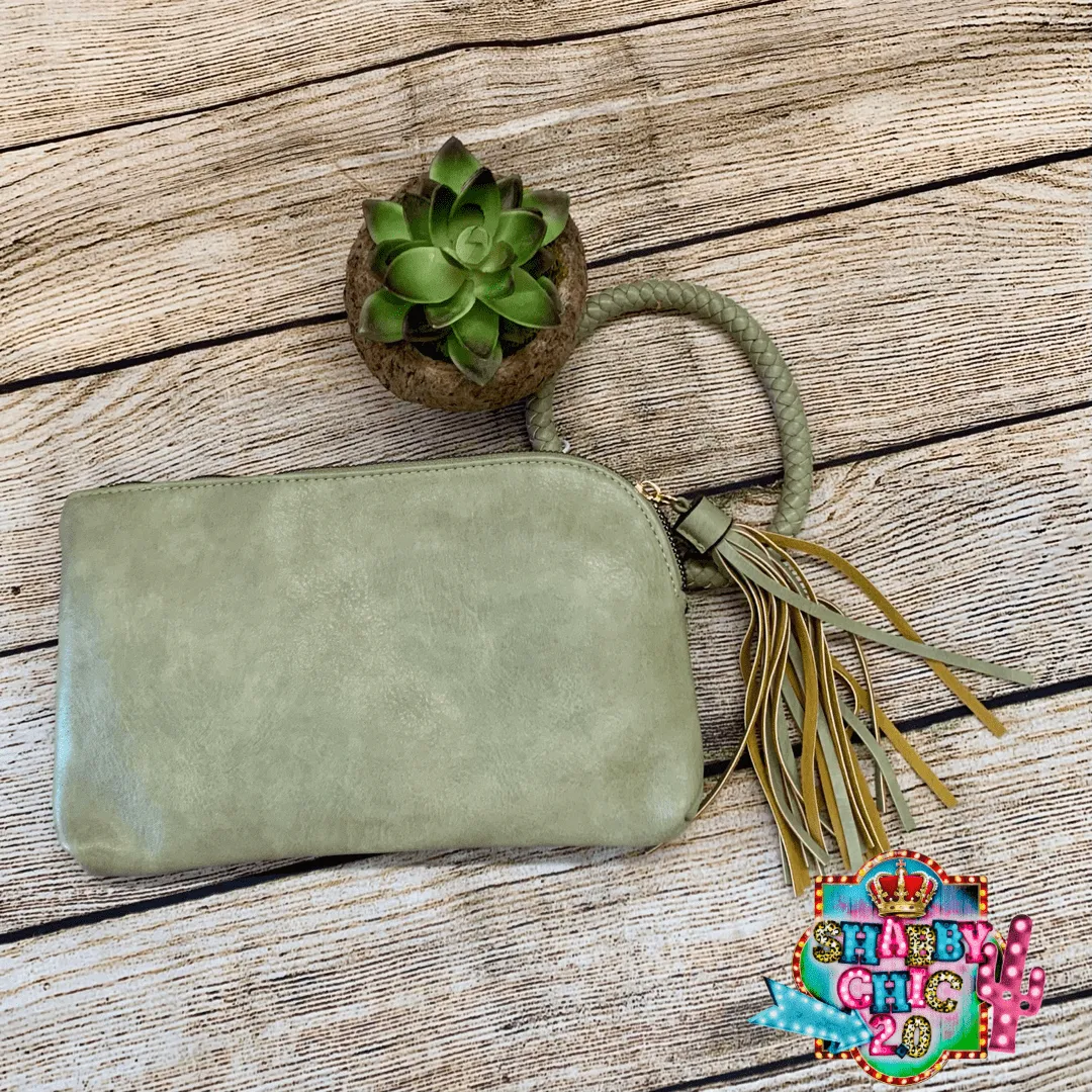 No Fringe Wristlet