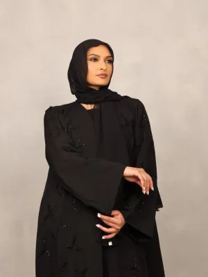 Noir Blossom Abaya