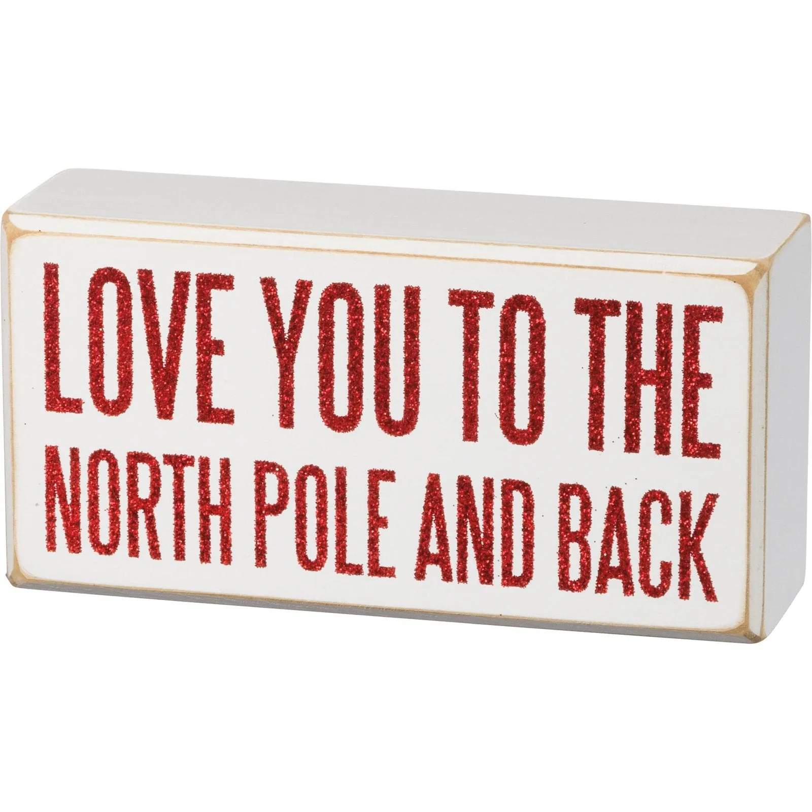 North Pole and Back Christmas Box Sign