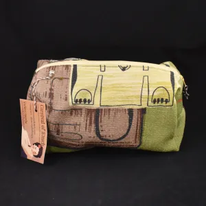 NOS Barkcloth Travel Case