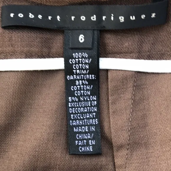 🎯NWOT Robert Rodriguez Linen Ruffle Skirt Brown Size 6