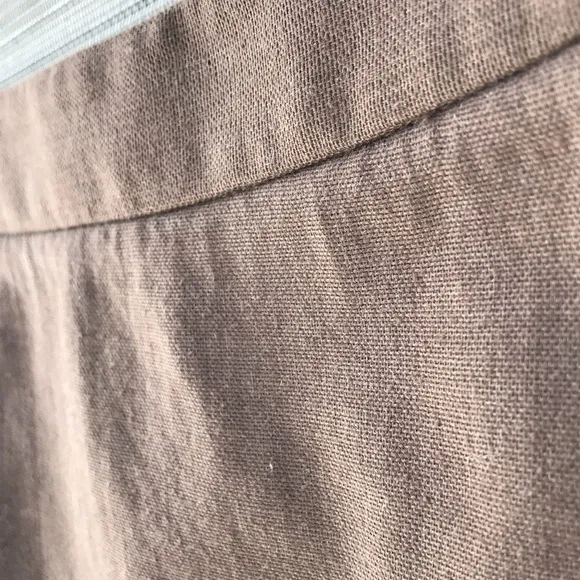 🎯NWOT Robert Rodriguez Linen Ruffle Skirt Brown Size 6