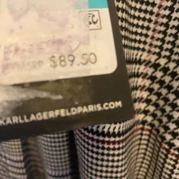 NWT PLUS SIZE KARL LAGERFELD BLACK &amp; WHITE SKIRT SIZE 16