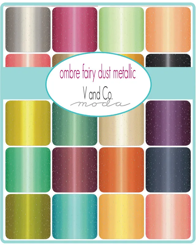Ombre Fairy Dust Metallic Jelly Roll 10871JRM by Moda