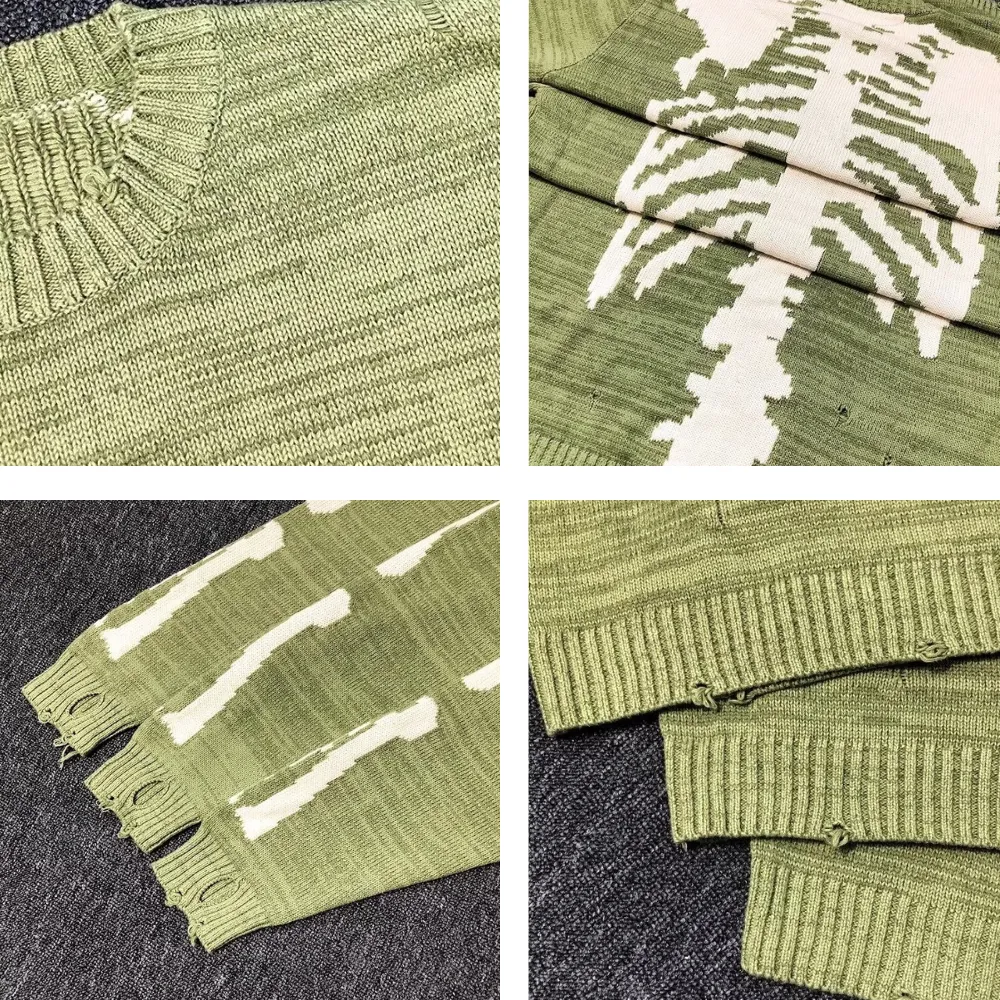 OOC' Street Solid Bone Knit Sweater