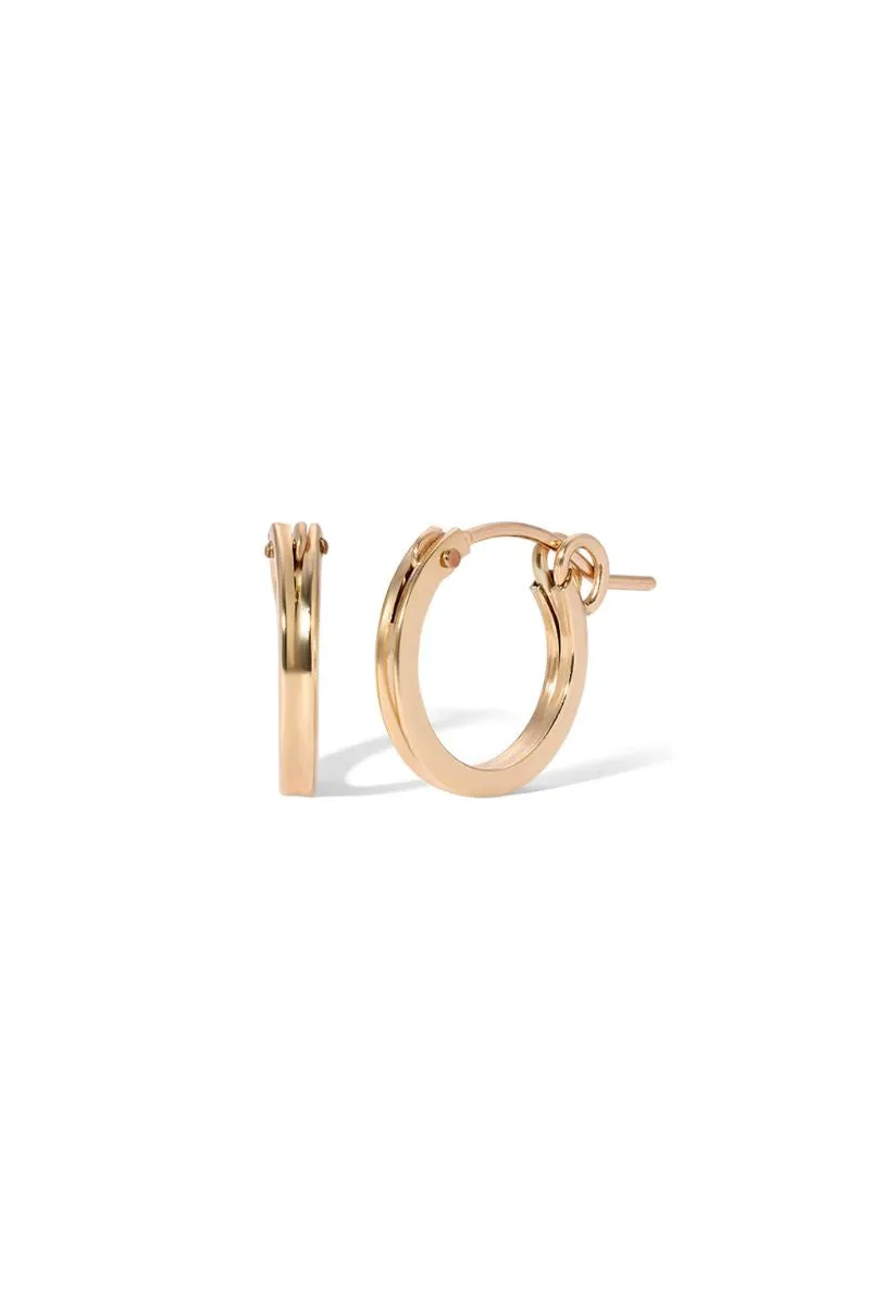 Oona Gold Charm Huggies