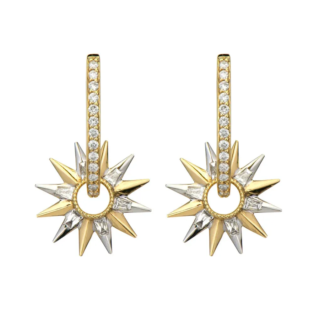 Open Starburst Baguette Charms