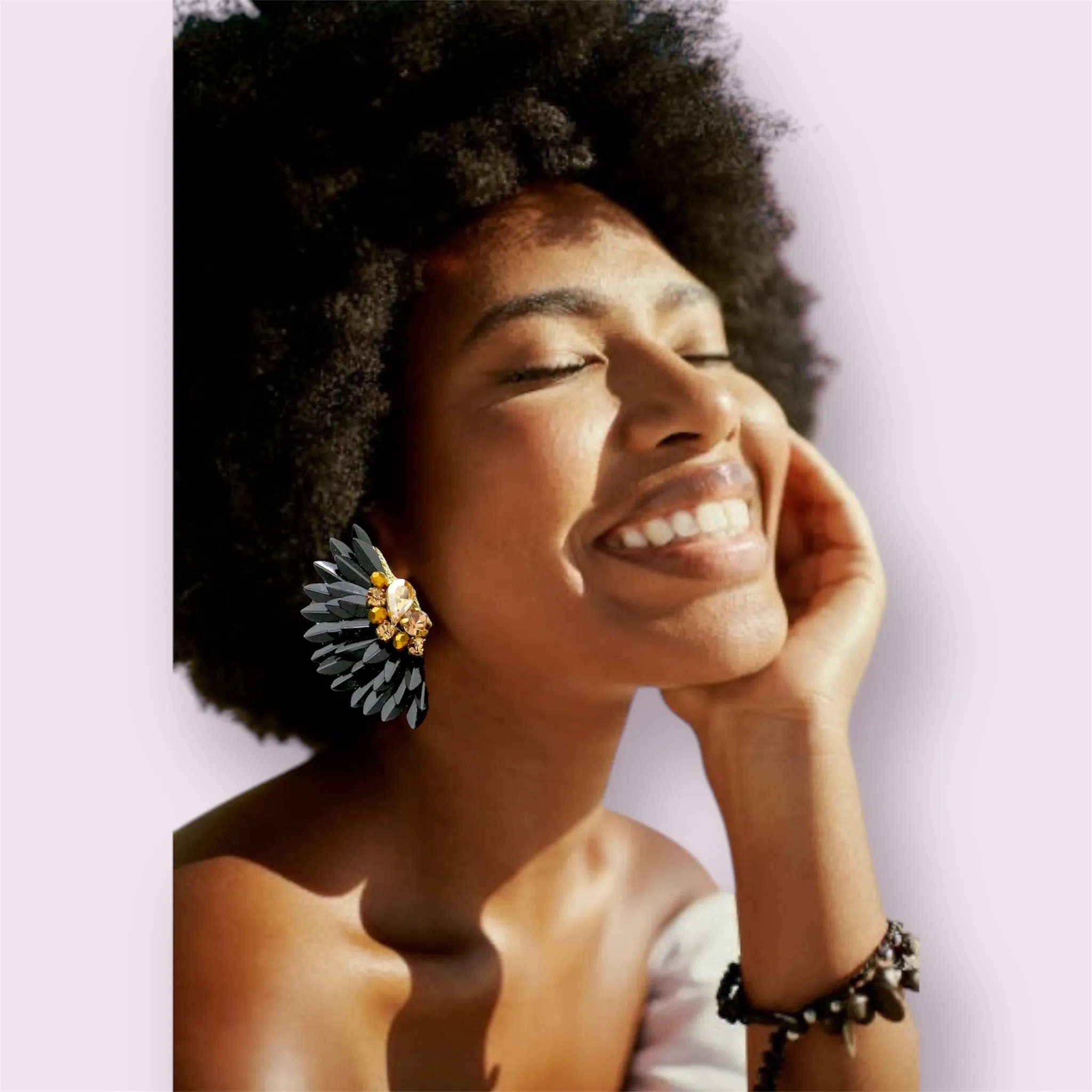 Opium Flare Petal Earrings