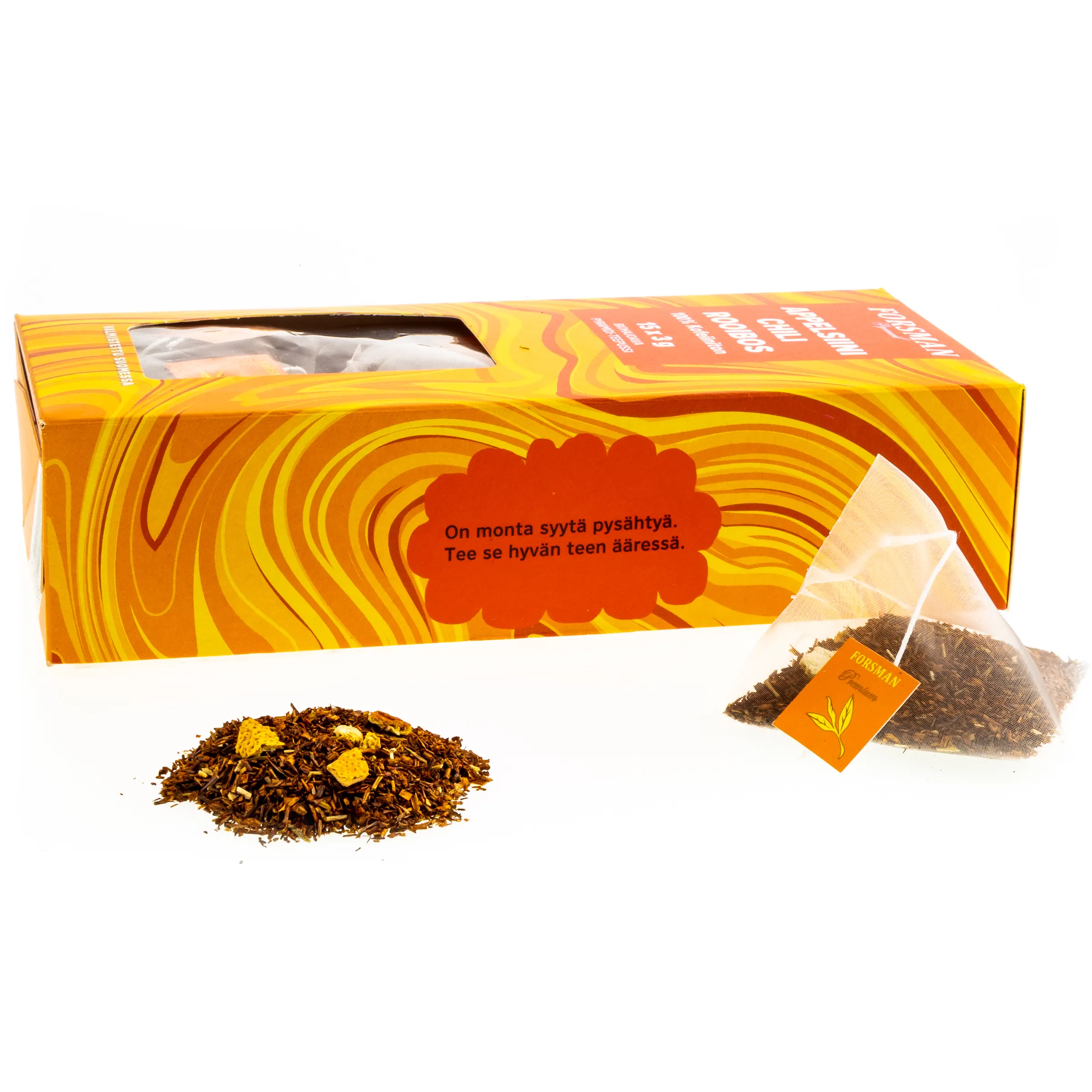 Orange-Chili Rooibos pyramid tea