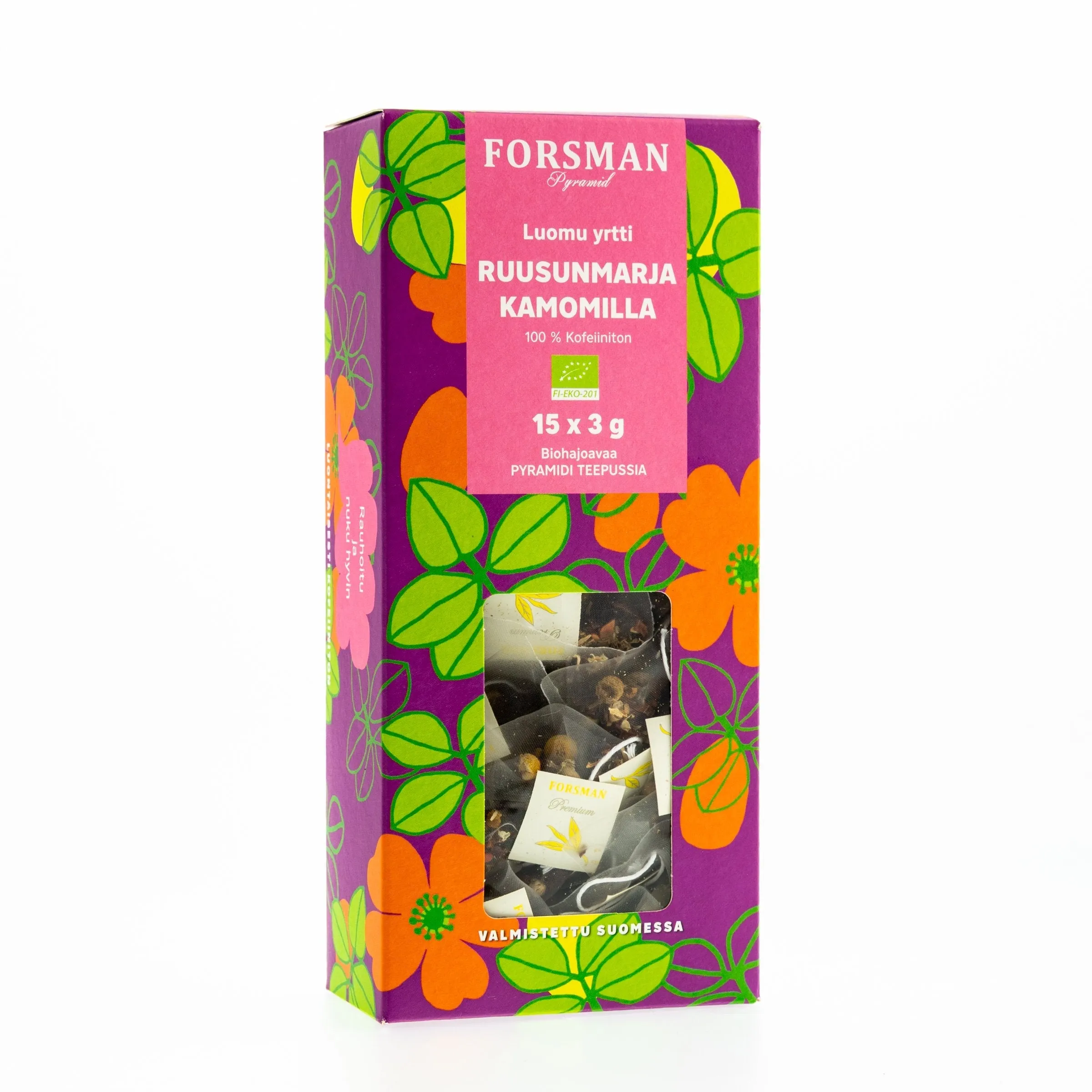 Organic Rosehip-Chamomile | 6 x 45g | - pyramid tea