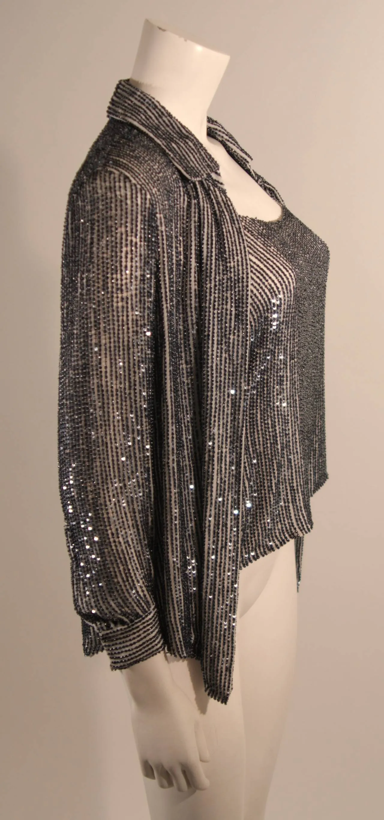 OSCAR DE LA RENTA Evening Blouse and Camisole Size 8