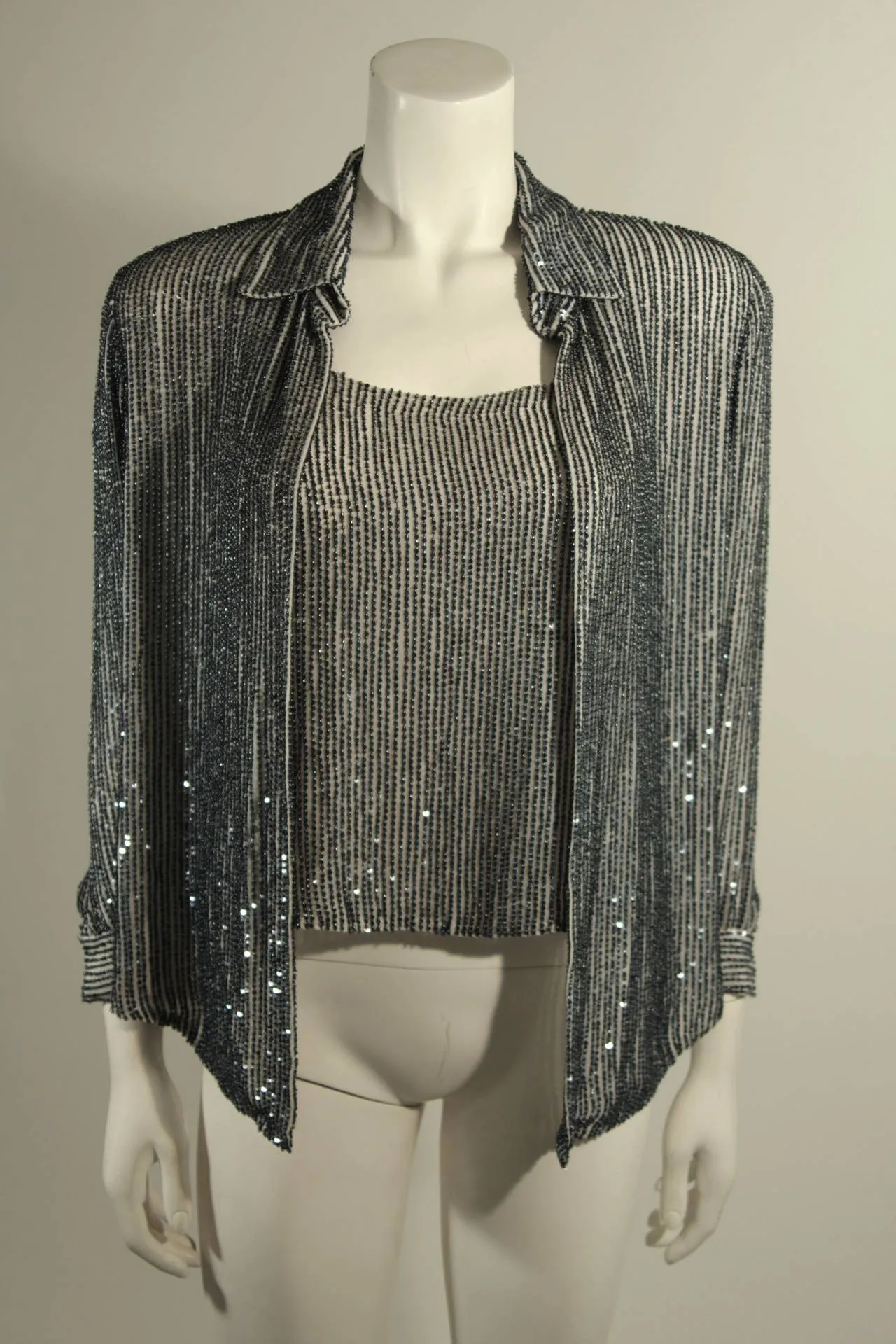 OSCAR DE LA RENTA Evening Blouse and Camisole Size 8