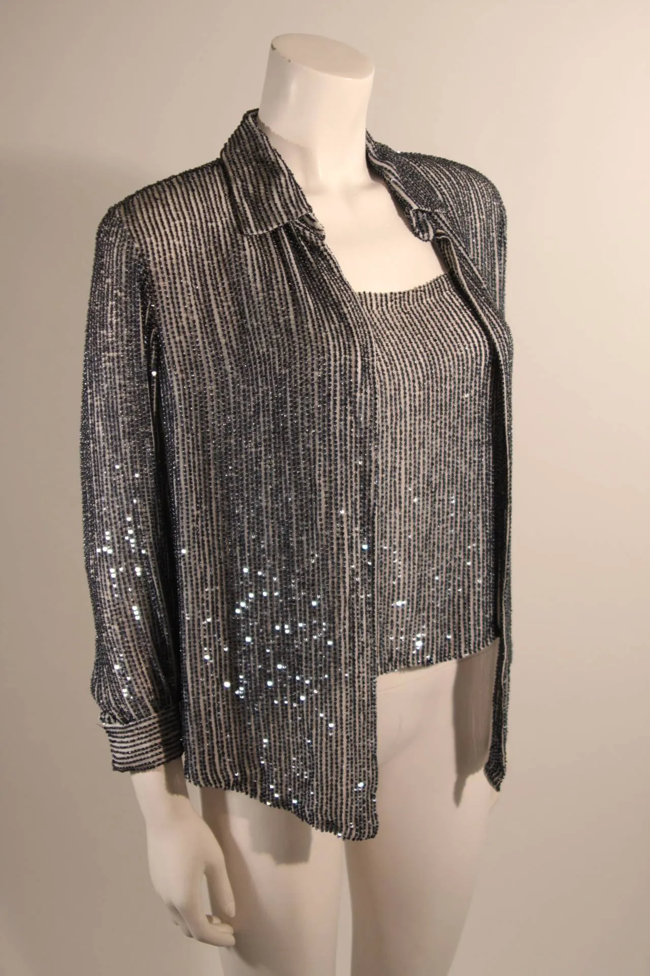 OSCAR DE LA RENTA Evening Blouse and Camisole Size 8