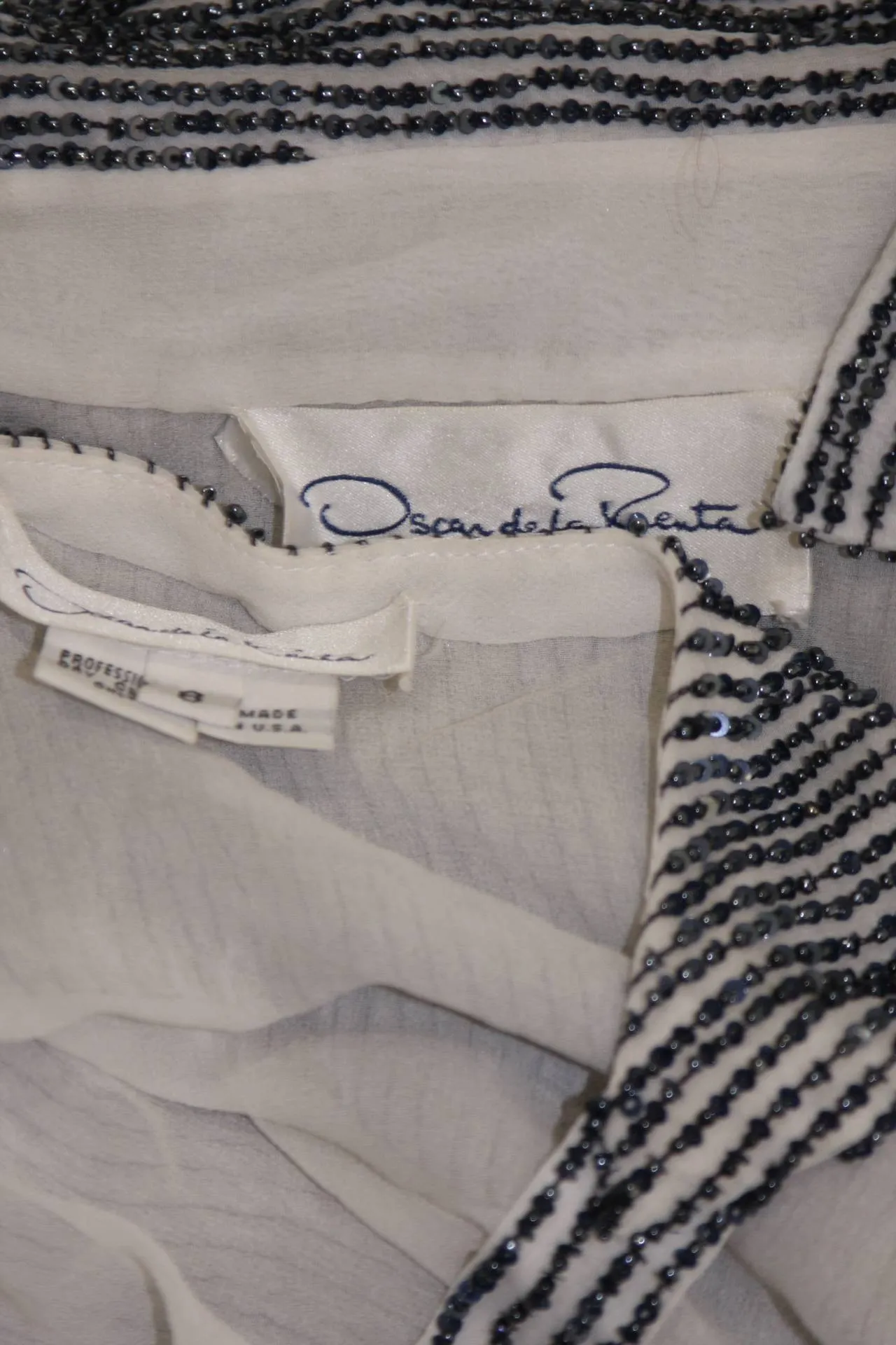 OSCAR DE LA RENTA Evening Blouse and Camisole Size 8