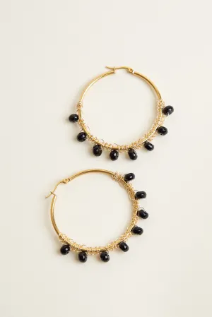 Oscuridad Hoop Earrings