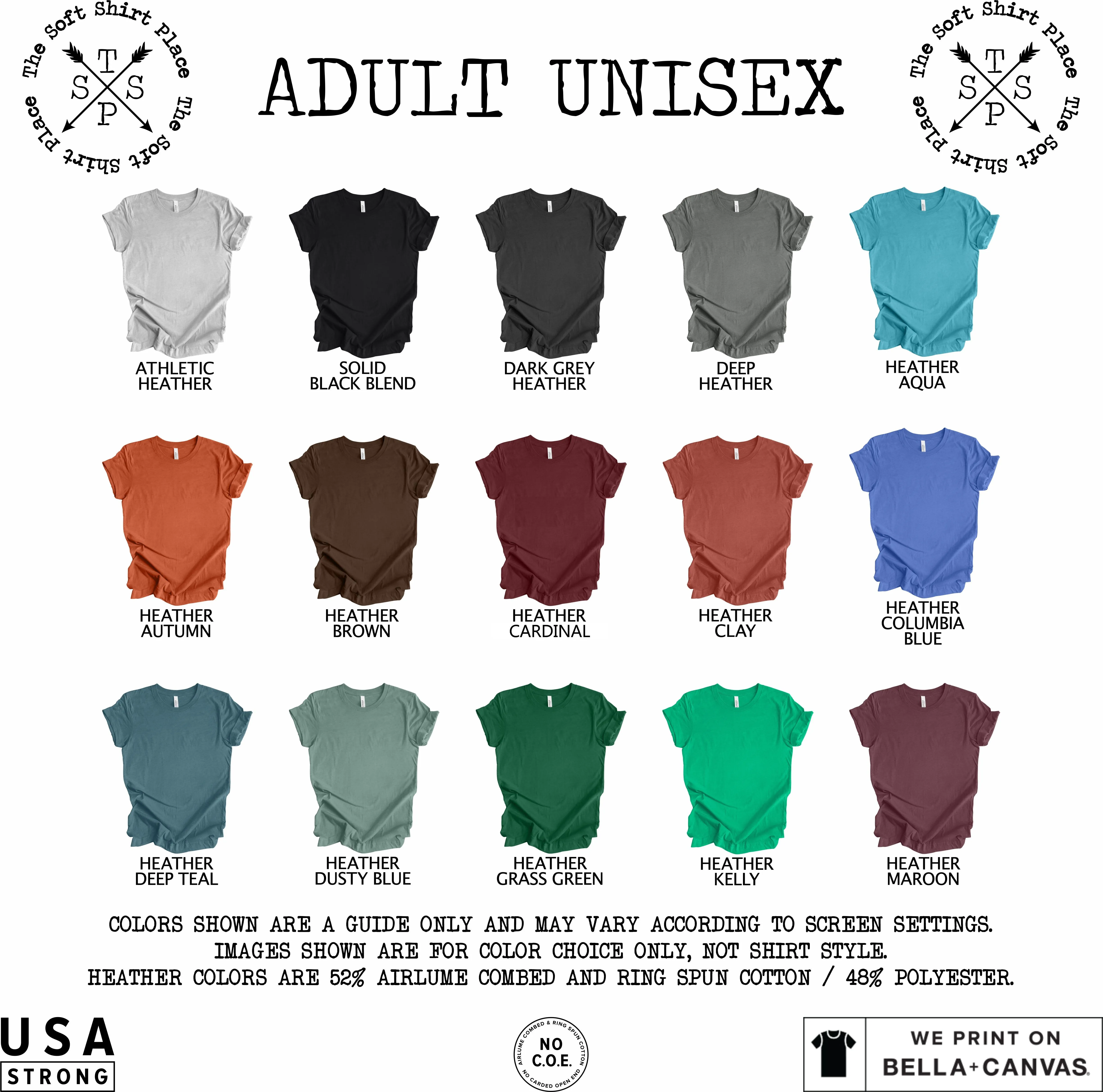 Palms (Full size print) - Adult unisex crew neck t-shirt
