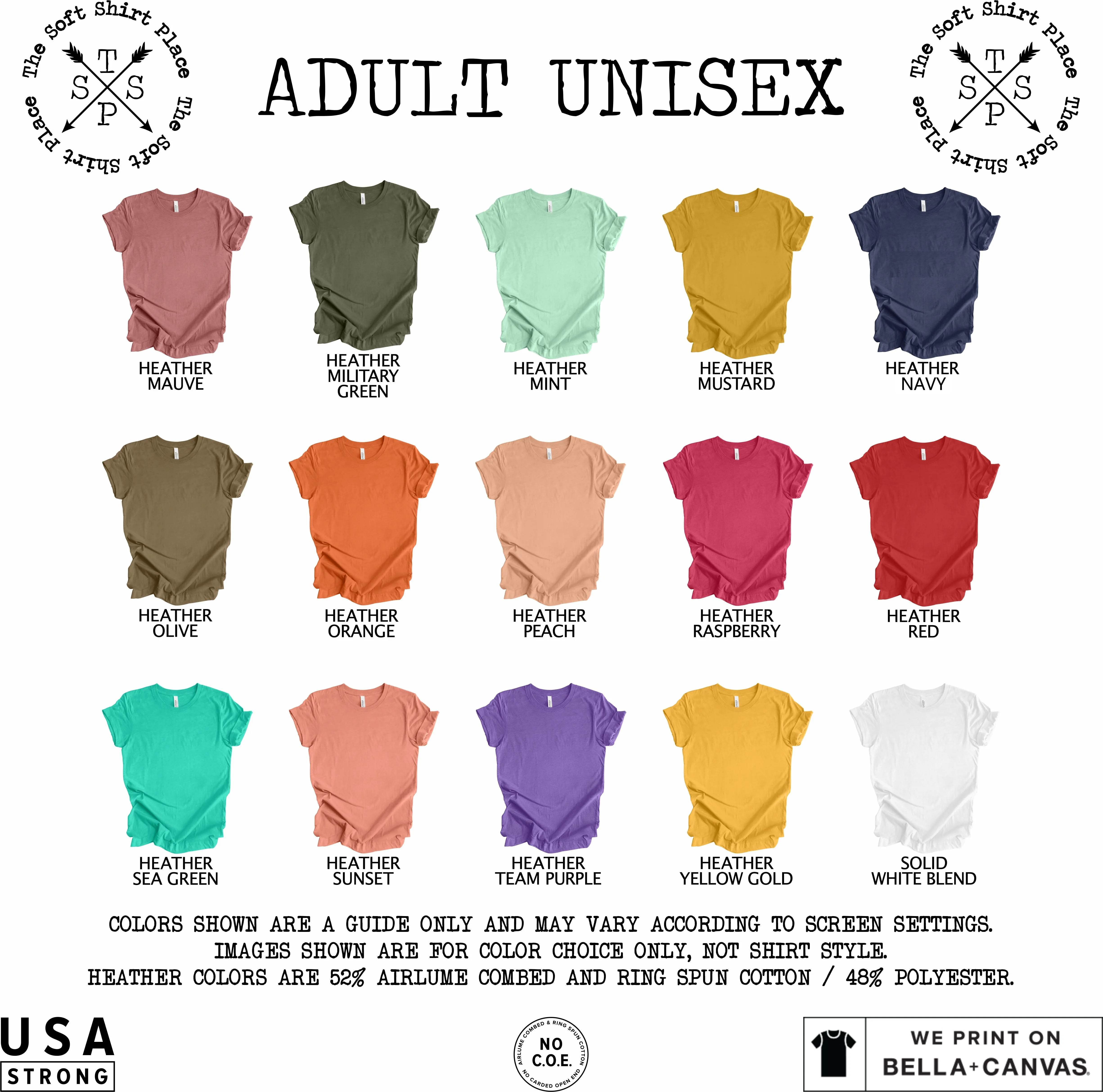 Palms (Full size print) - Adult unisex crew neck t-shirt