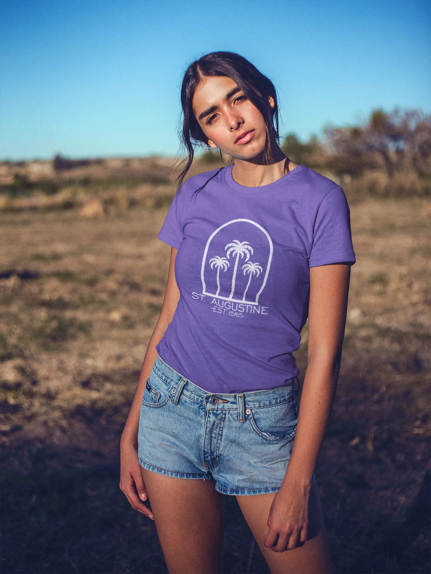 Palms (Full size print) - Adult unisex crew neck t-shirt