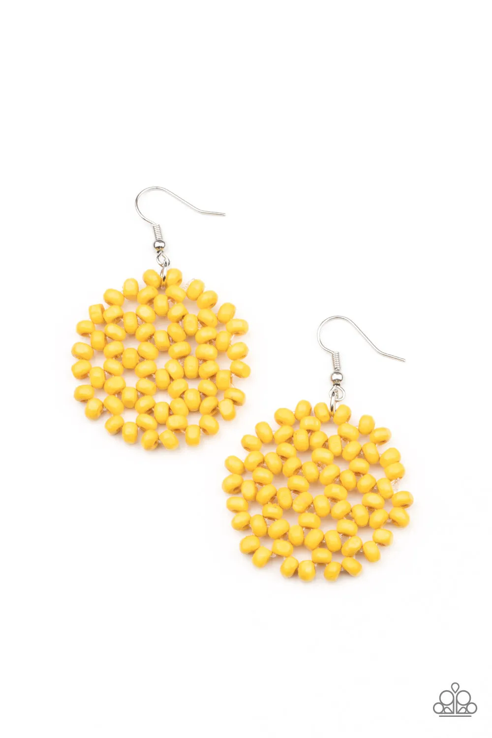 Paparazzi Summer Escapade - Yellow Earrings