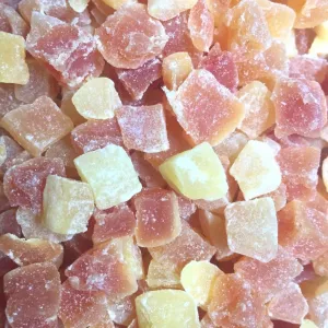 Papaya, Low Sugar No Sulfur, Dried, Diced