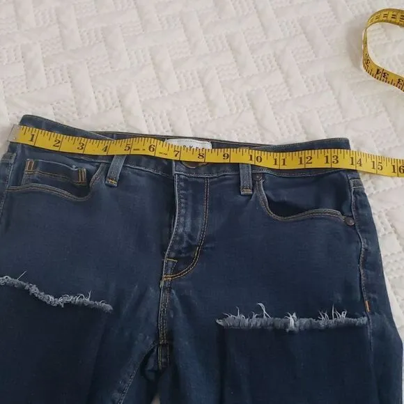 Parker Smith. GUC. Skinny, Mid Rise, Raw Hems Jeans.  Size 26