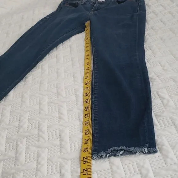 Parker Smith. GUC. Skinny, Mid Rise, Raw Hems Jeans.  Size 26