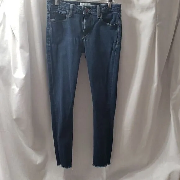 Parker Smith. GUC. Skinny, Mid Rise, Raw Hems Jeans.  Size 26