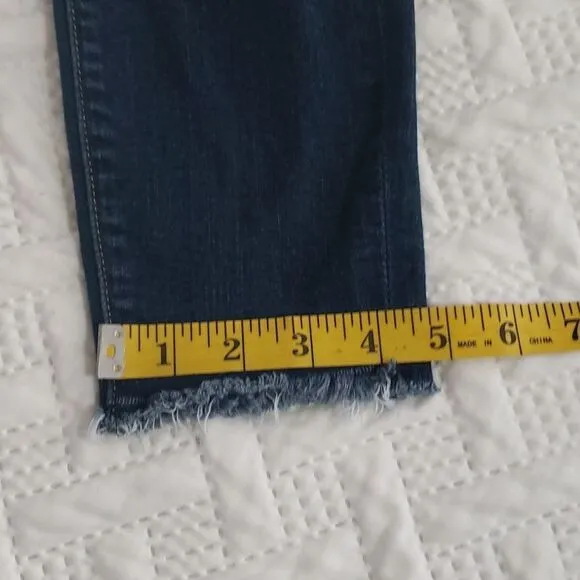 Parker Smith. GUC. Skinny, Mid Rise, Raw Hems Jeans.  Size 26