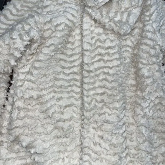 Patagonia Jacket Womens SM Pelage Faux Fur Coat Plush Ivory Teddy Warm 28230