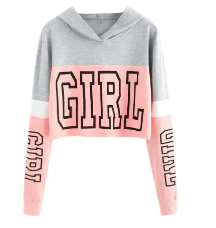 Patchwork Crop Hoodie