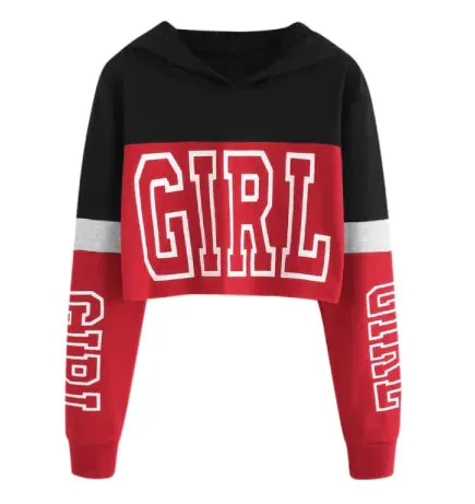 Patchwork Crop Hoodie