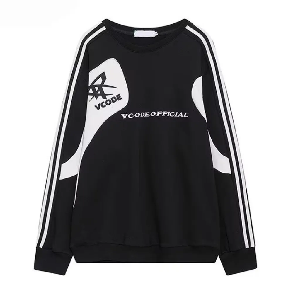 Patchwork Design Raglan Sleeve Sweatshirt