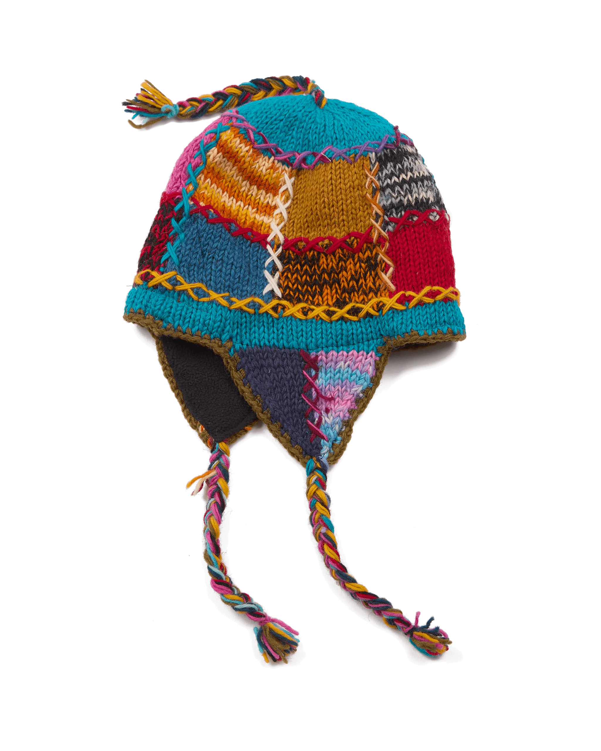 Patchwork Sherpa Hat