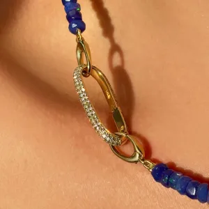 Pavé Oval Charm Lock