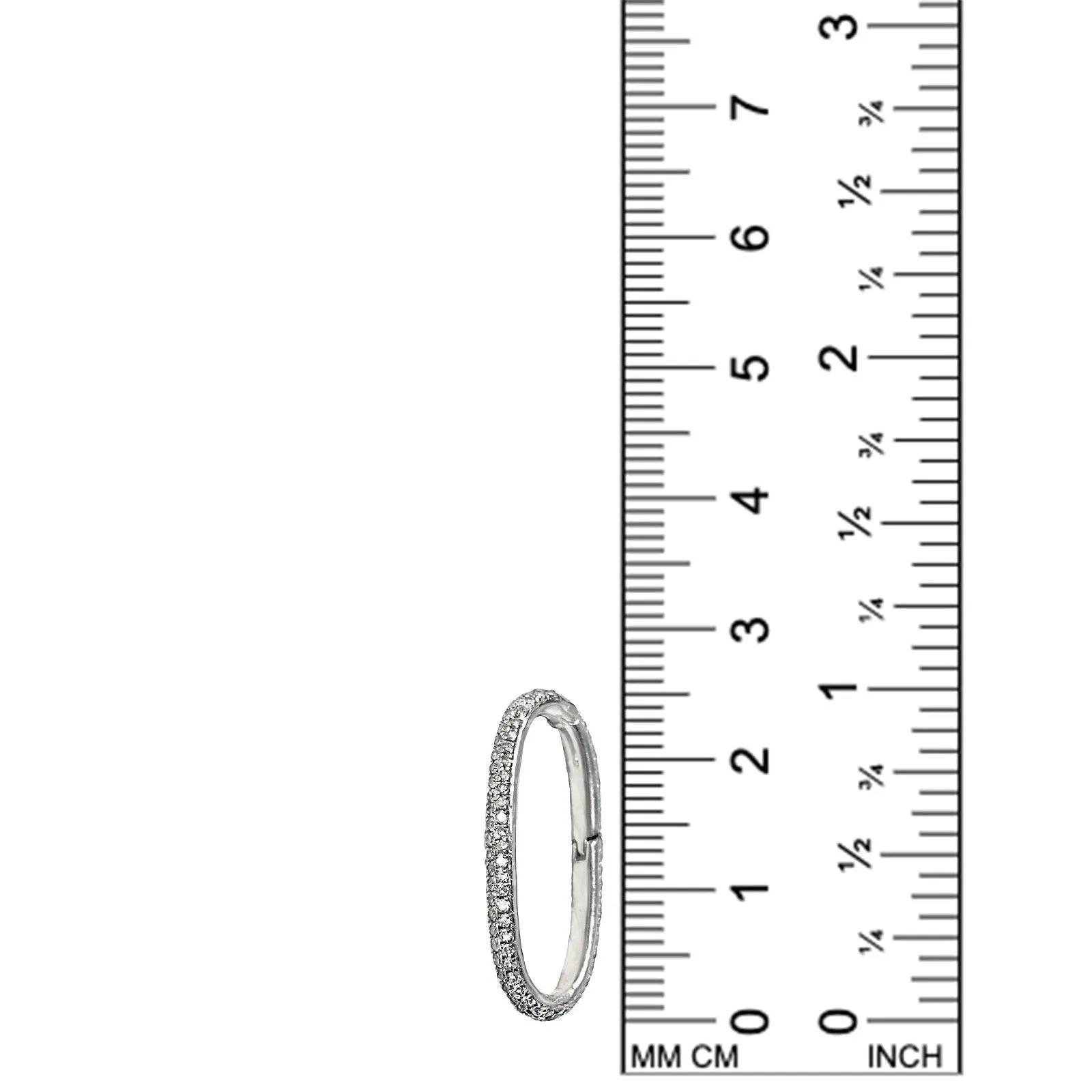 Pavé Oval Charm Lock