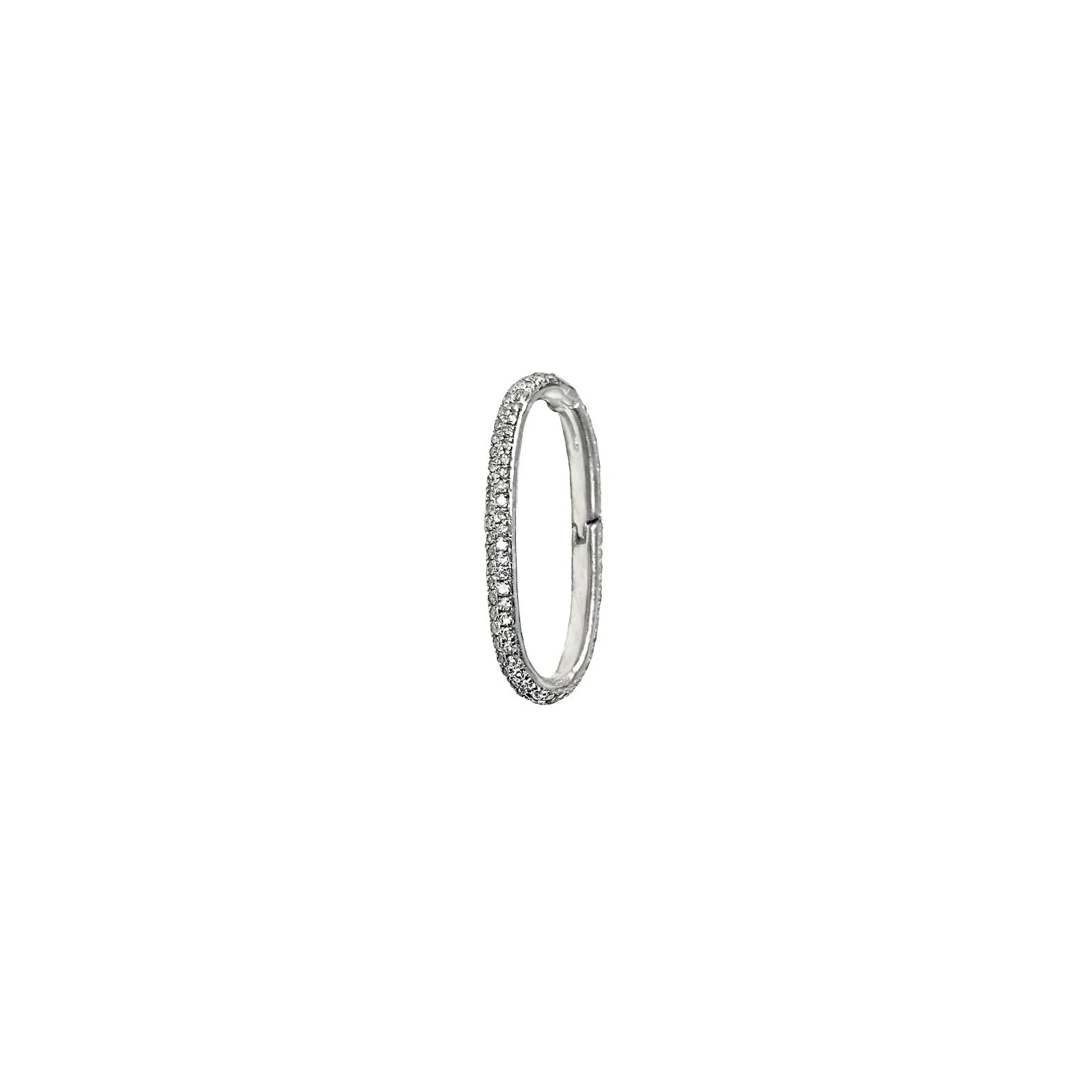 Pavé Oval Charm Lock