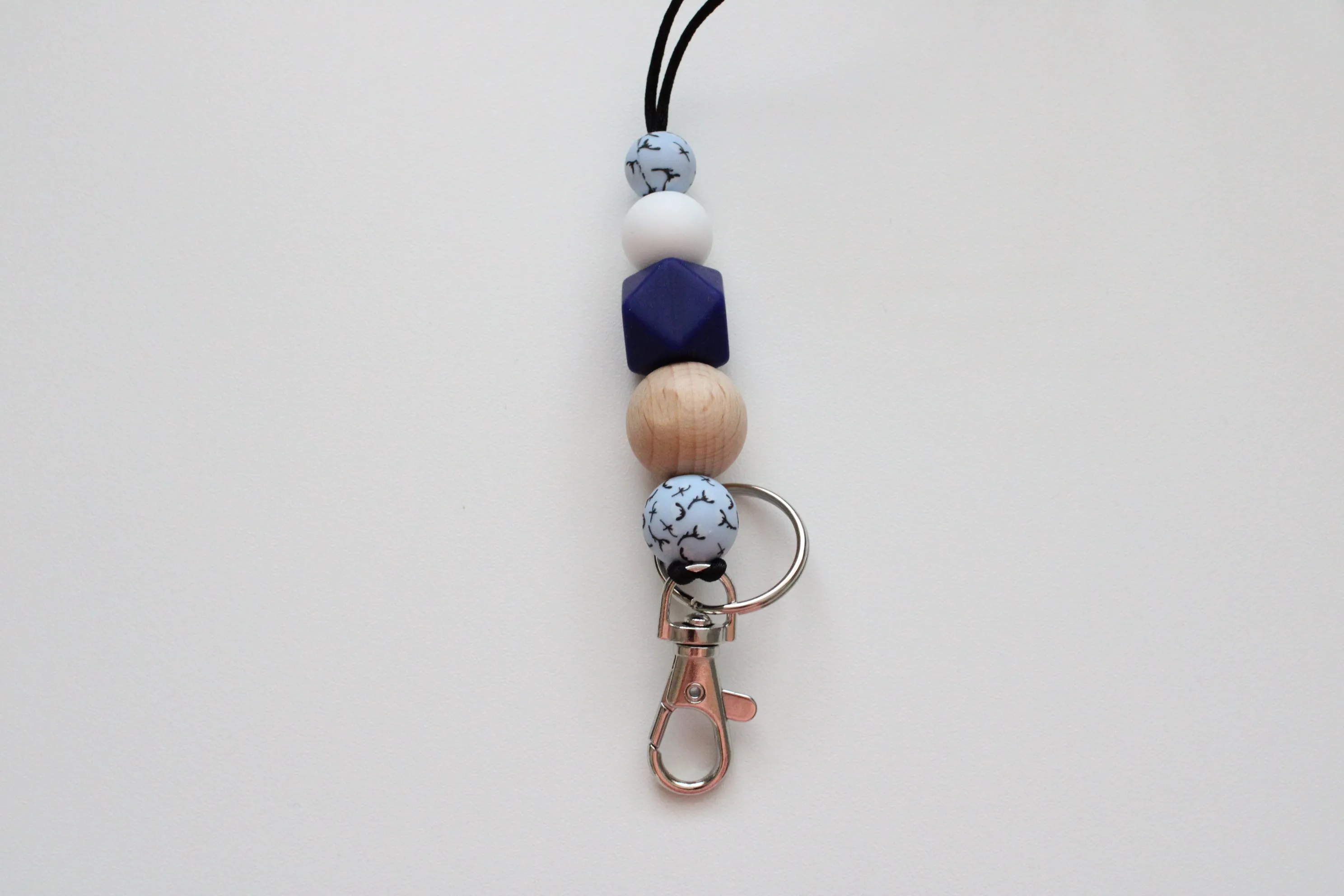 Personalised Engraved Lanyard, Beaded Lanyard