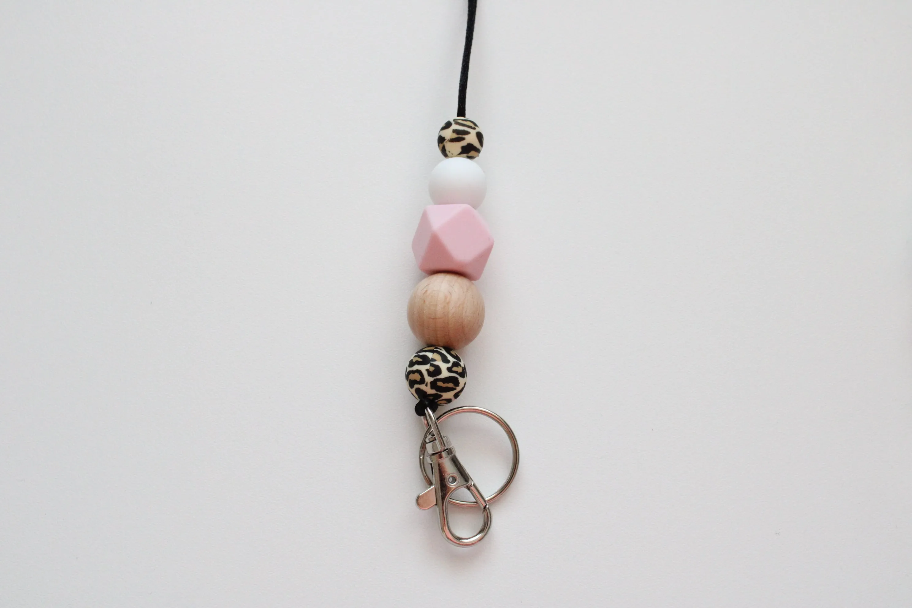 Personalised Engraved Lanyard, Beaded Lanyard