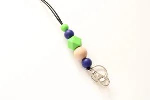 Personalised Engraved Lanyard, Beaded Lanyard