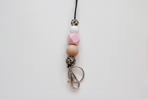Personalised Engraved Lanyard, Beaded Lanyard