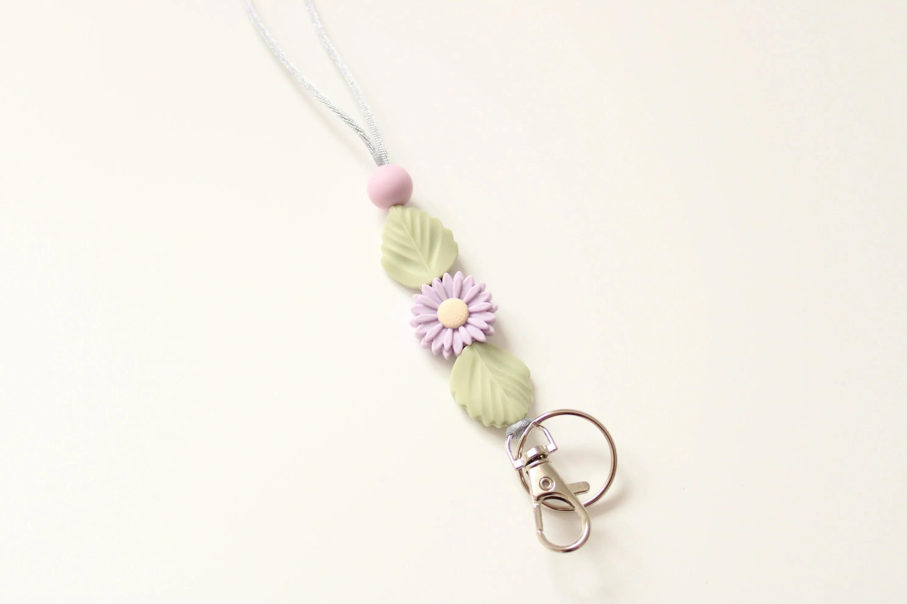 Personalised Flower Lanyard