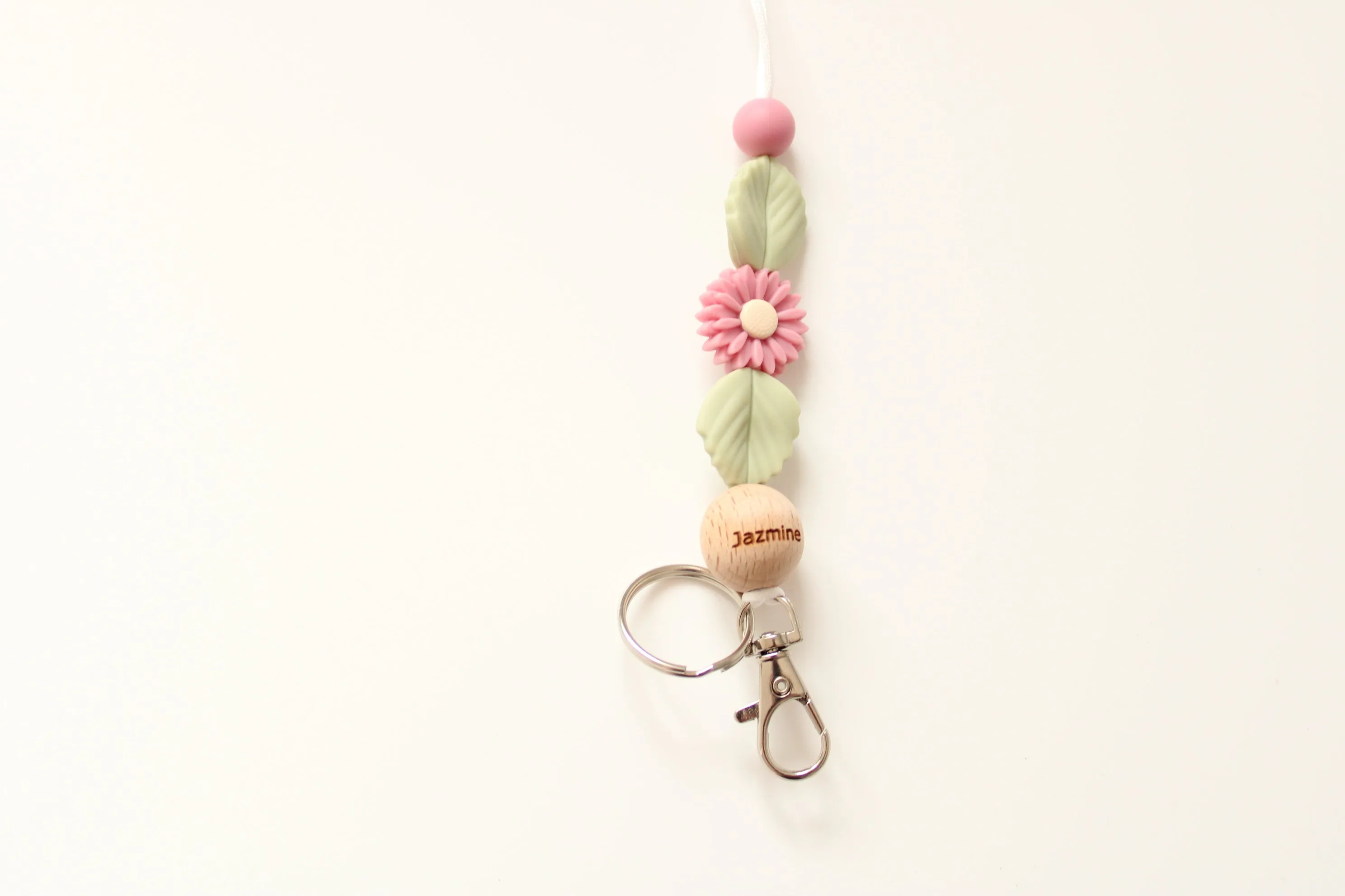 Personalised Flower Lanyard