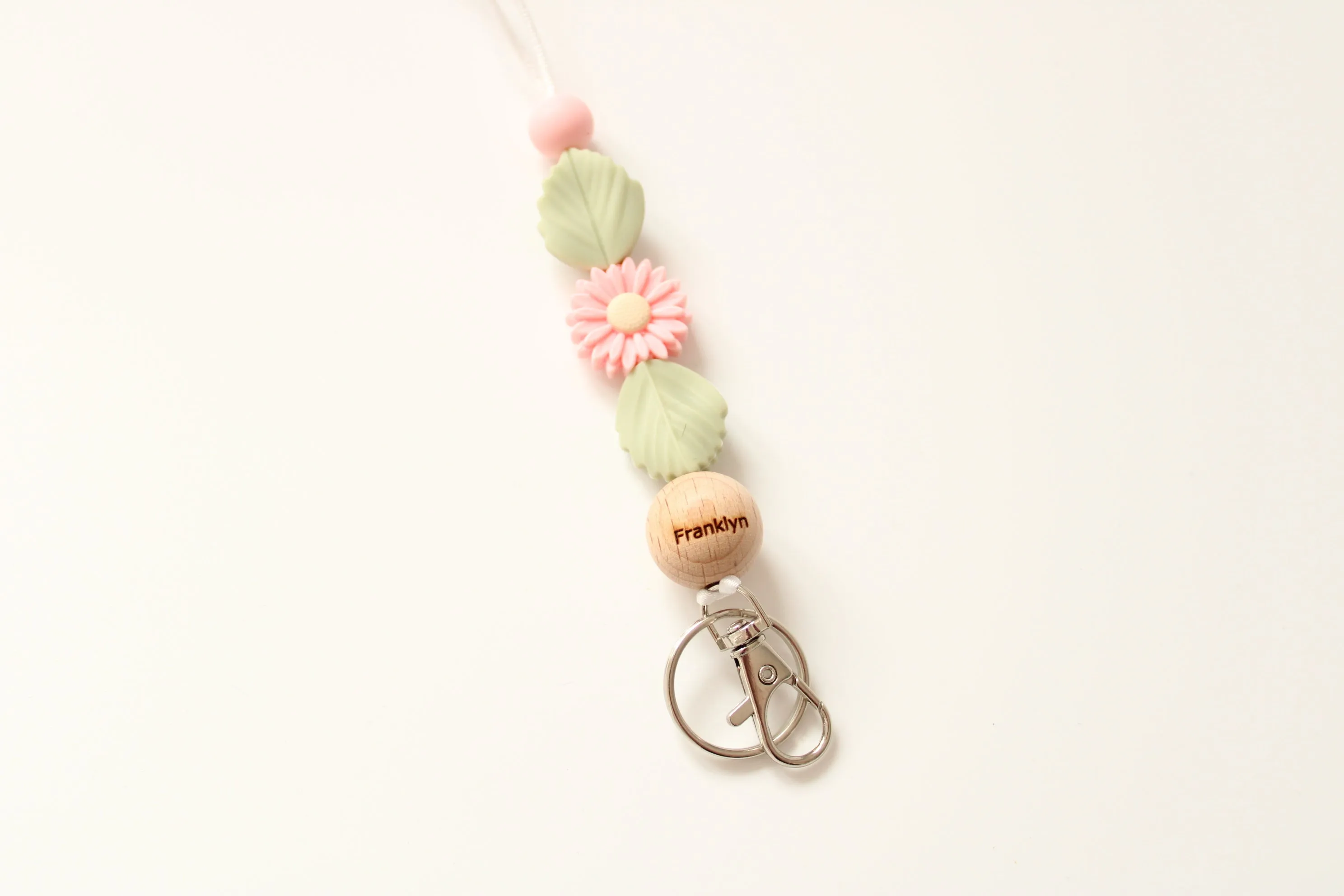 Personalised Flower Lanyard