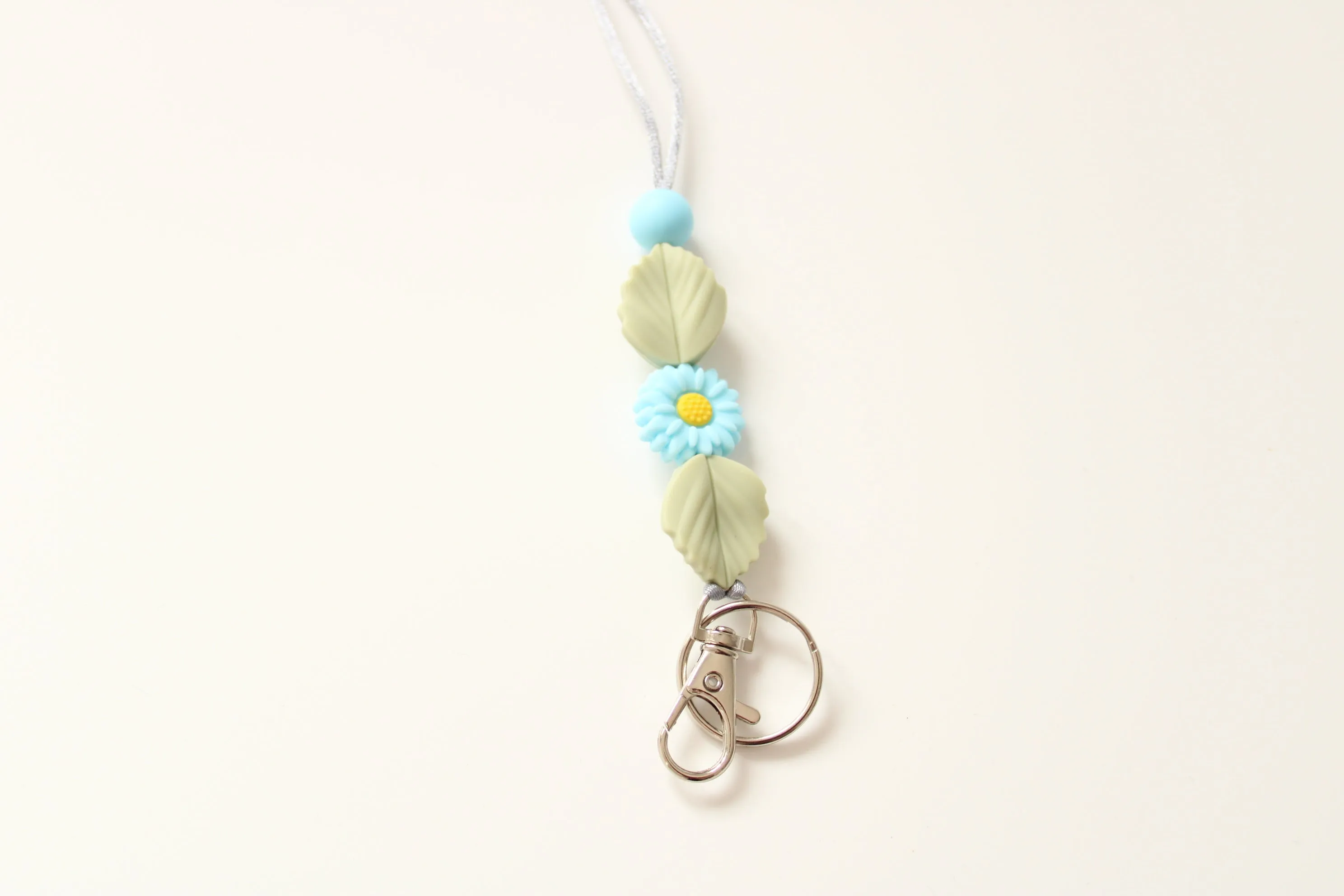 Personalised Flower Lanyard