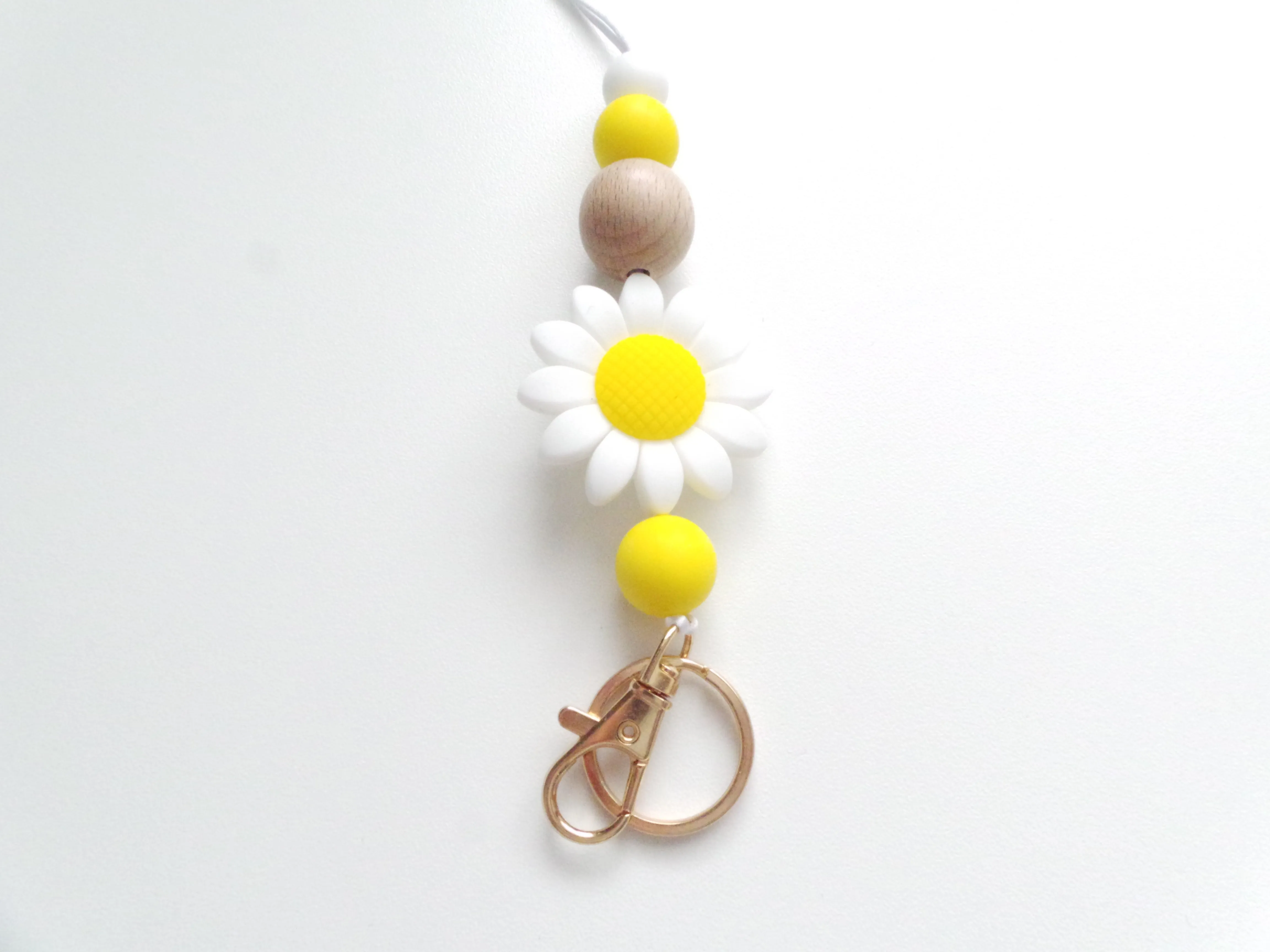 Personalised Sunflower Engraved Lanyard