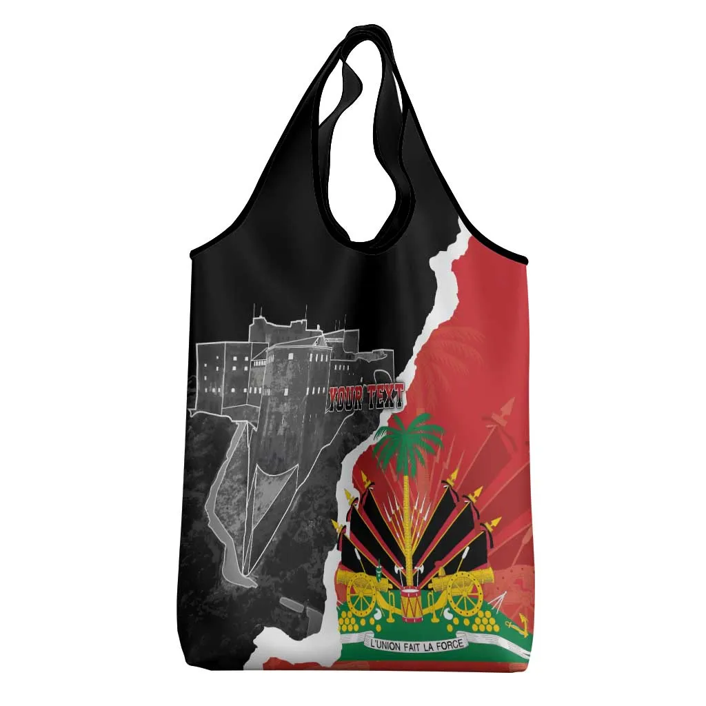 Personalized Haiti First Black Republic 1804 Grocery Bag Ayiti Citadel Laferriere LT7